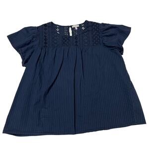 Ella Moss Brianne Blouse - Blue - XXL